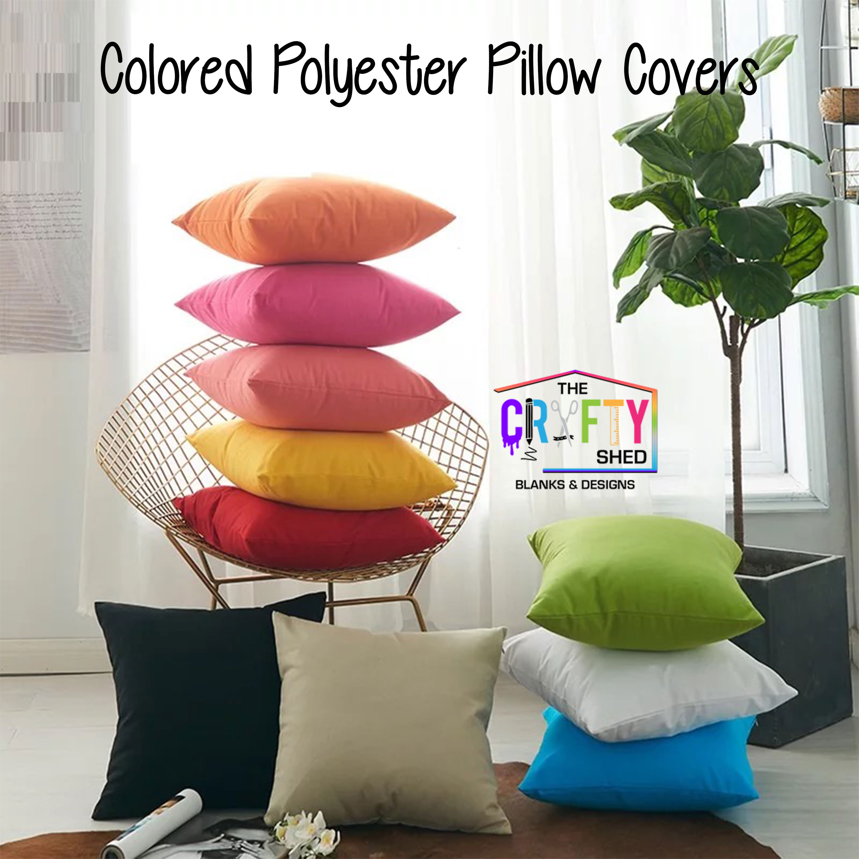 Colored Polyester Pillow Covers The Crafty Shed