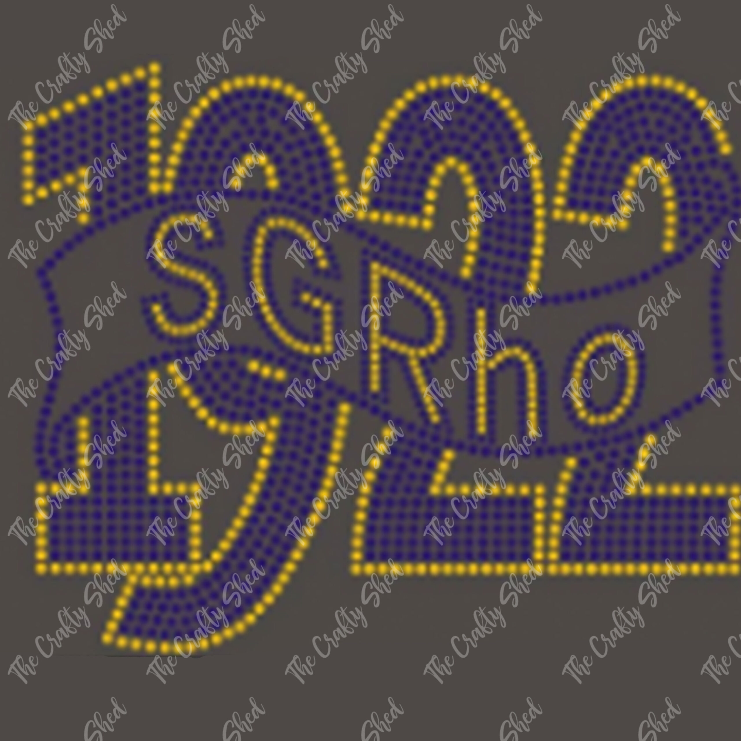 SGRho 1922 Banner Rhinestone Transfer
