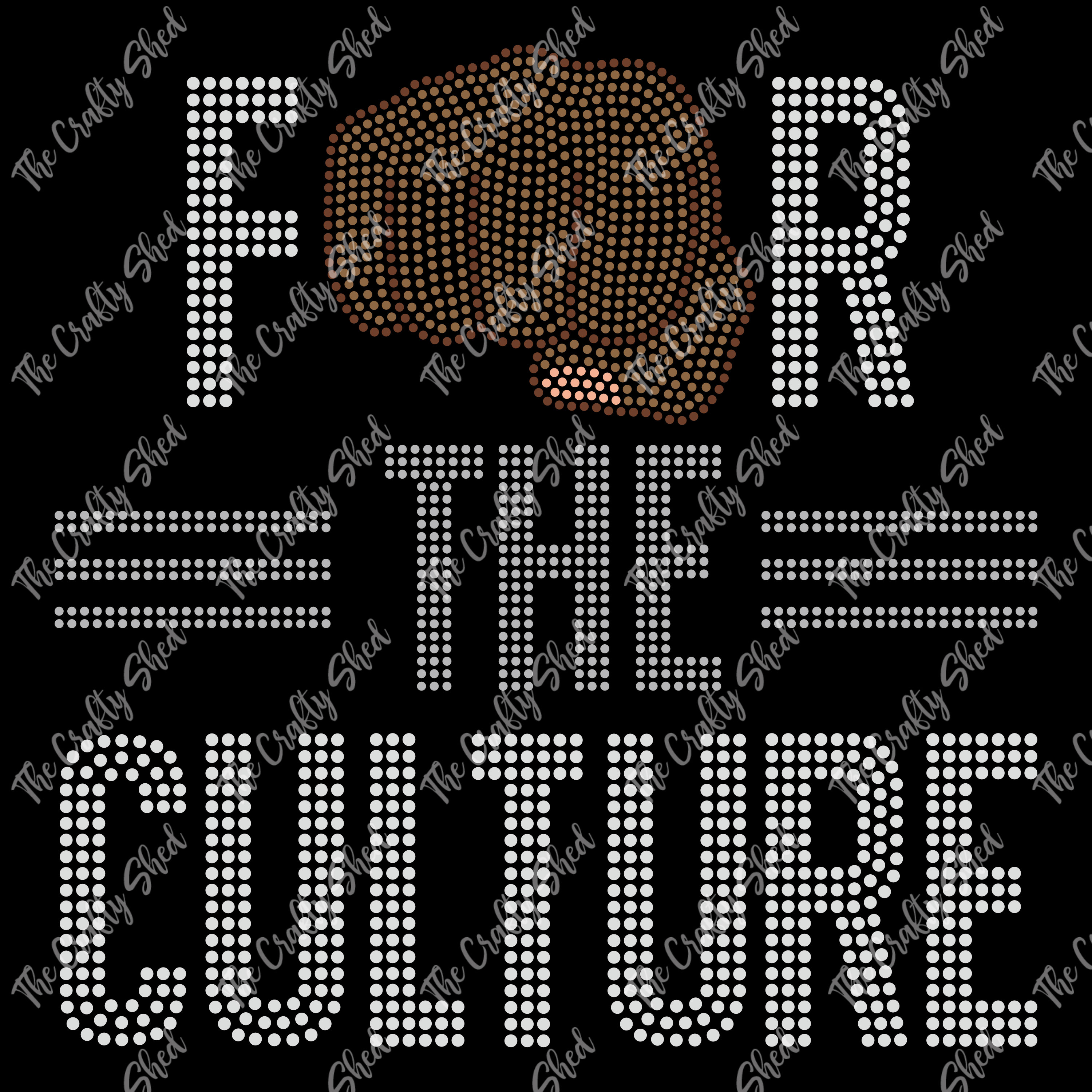 For The Culture Fist Rhinestone Transfer